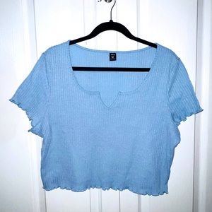 Plus Size Cropped Tee